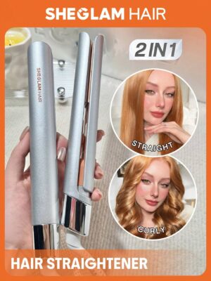 Sheglam Travel Buddy 2 in 1 Hair Straightner + Curler