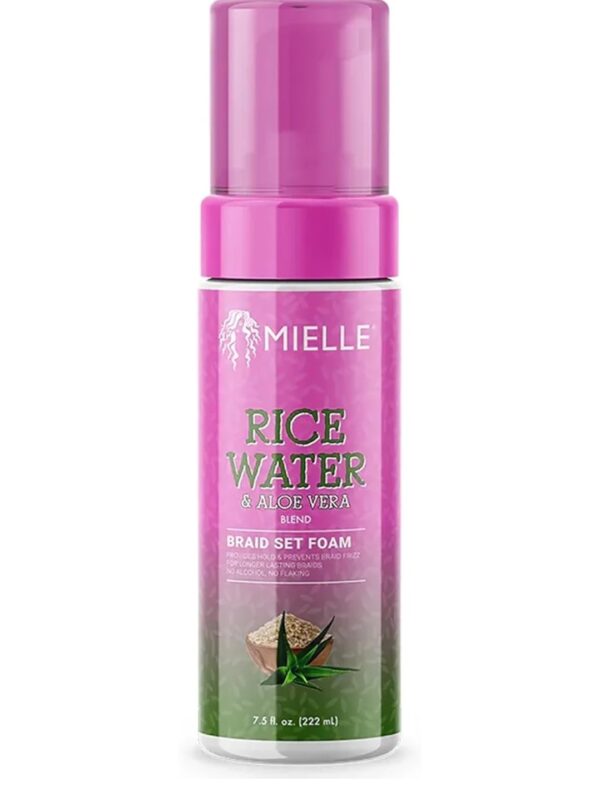 Mielle Rice Water & Aloe Vera Blend Braid Set Foam - 222ml