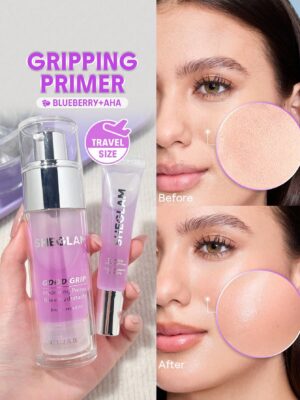 Sheglam good grip hydrating primer - blueberry + AHA (15ml)