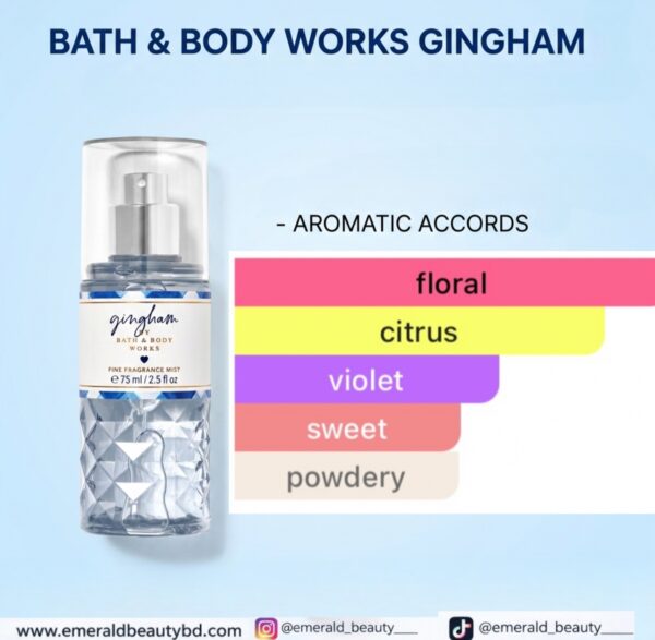 Bath & Body works travel size mist-“Gingham”